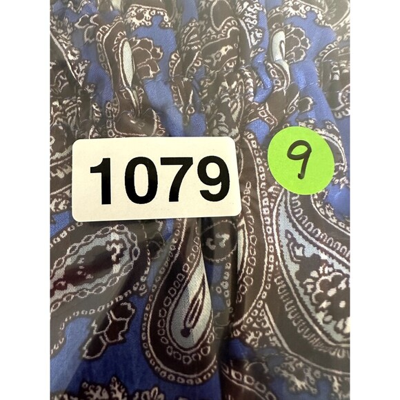 Banana Republic Womans Maxi Dainty Paisly Print Sleeveless Dress Size M Y2K - Picture 13 of 14